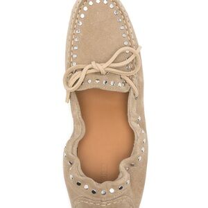 The Alohas Calla Suede Studs Loafers